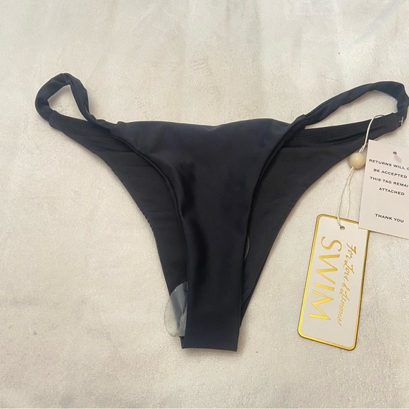 New! For Love And Lemons Black Bikini Bottom Size L 1937 - Picture 4 of 8